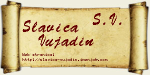 Slavica Vujadin vizit kartica